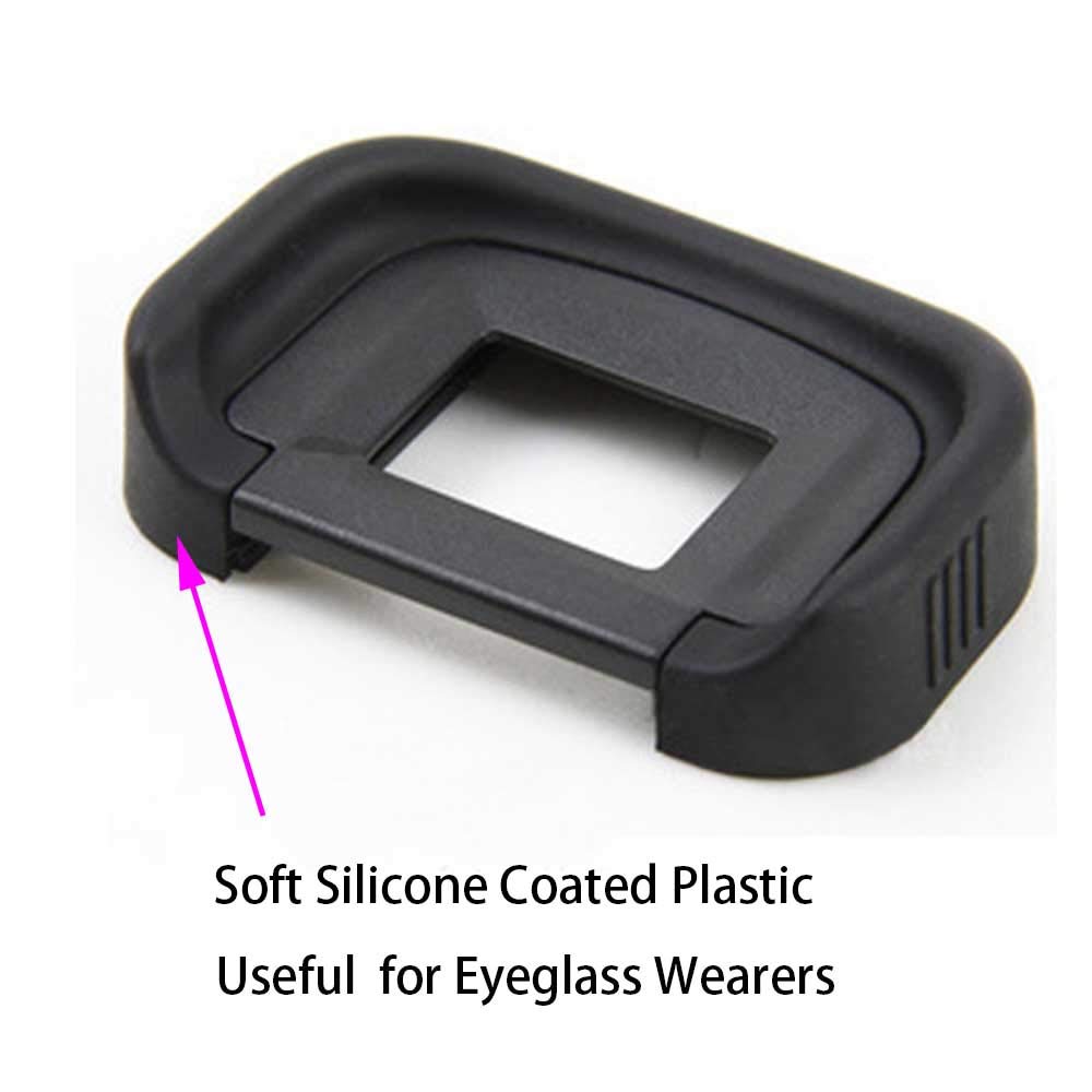 Canon DSLR Eyecup Rubber Viewfinder Cover for 90D 80D 70D 60D 50D 40D 20D 5D Mark II/I 6D Mark II/I - 2 Pack ULBTER EB Eyecup with Grip Protector - Perfect for Outdoor Photography & Studio Shooting