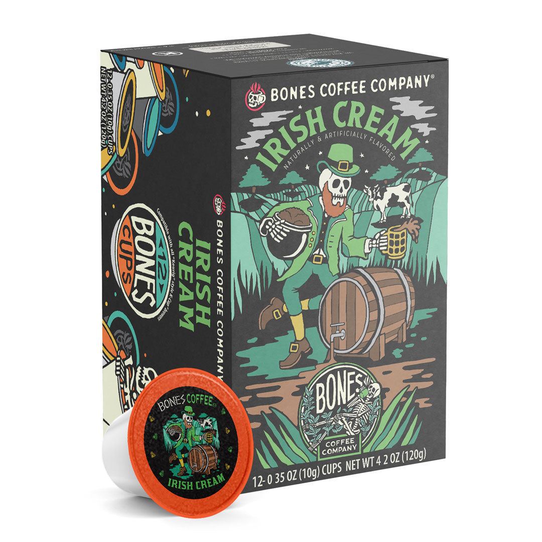 Irish Cream Bones Cups - 12 Count Dog Treats for Small & Medium Breeds - Perfect for Training, Rewards & Dental Health