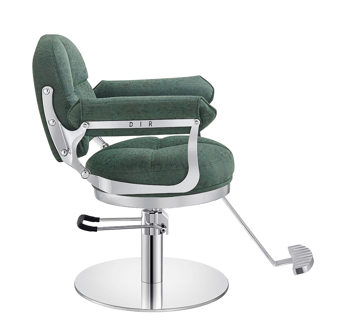 Milano Salon Hairdressing Styling Chair - Professional Barber & Beauty Salon Styling Chair with Adjustable Height & Swivel Base - Perfect for Hair Salons, Barber Shops & Home Styling