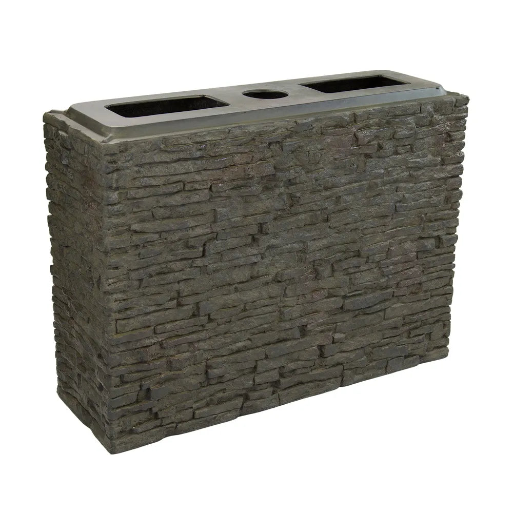 Premium Large Straight Stacked Slate Wall Base - 66cm Natural Stone Tile for Modern Home & Garden Landscaping | Perfect for Fireplace Surrounds, Accent Walls, and Outdoor Decor