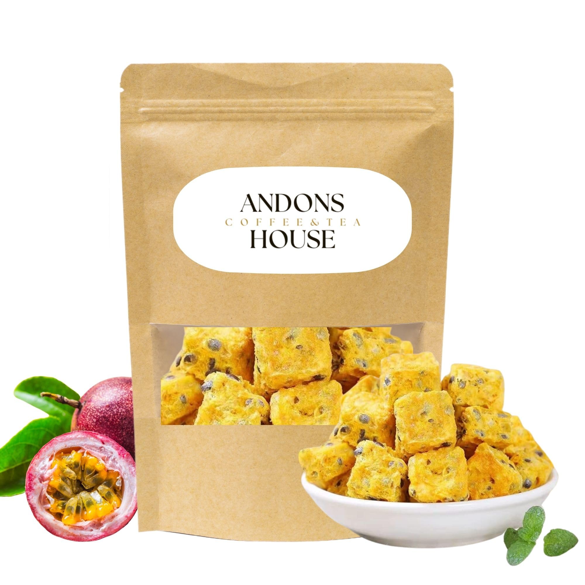 Premium Freeze Dried Passion Fruit Bites - 120g | Crunchy, Tangy & All Natural | Perfect for Smoothies, Yogurt, Baking & Healthy Snacks | Great for Camping, Hiking & On-the-Go Nutrition