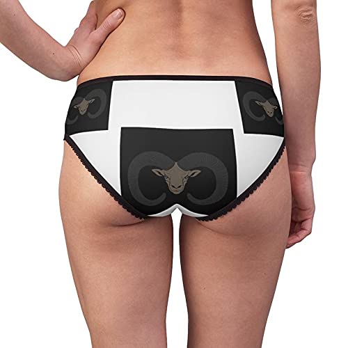 Ovis Mouflon Women's Cotton Briefs - Funny & Comfortable Underwear for Everyday Wear | Perfect for Gifts, Loungewear, and Casual Outfits