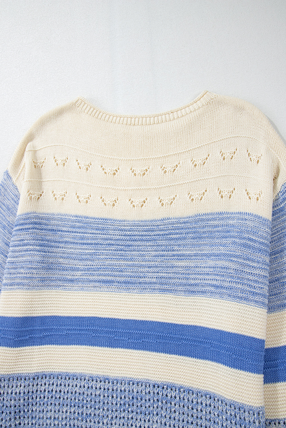 Stylish Contrast Round Neck Long Sleeve Sweater for Women | Cozy Winter Pullover | Perfect for Office, Casual Outings & Date Nights