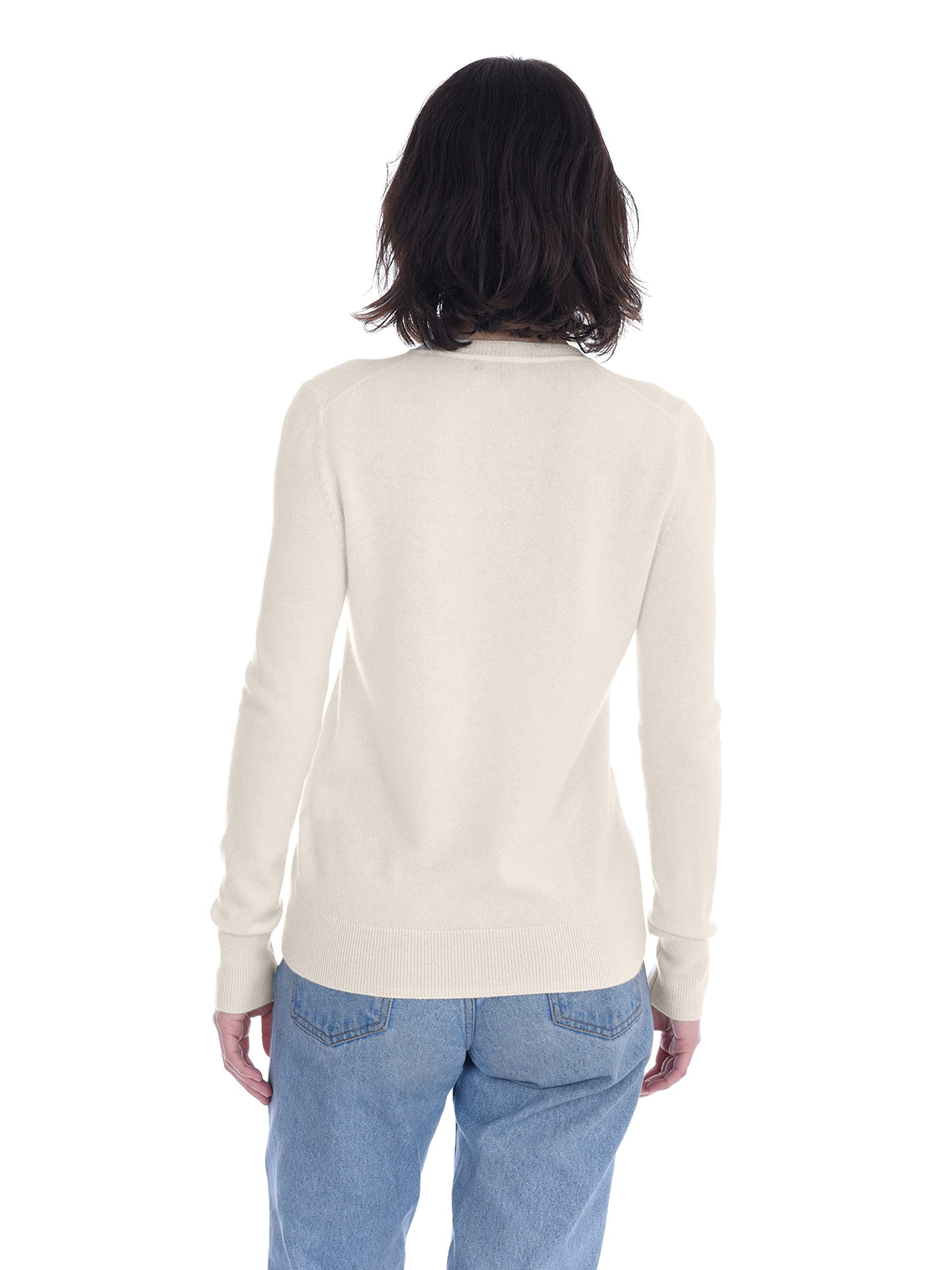 Luxury 100% Pure Cashmere Women's V-Neck Sweater - Soft Long Sleeve Pullover for Women | Perfect for Office Wear, Date Nights & Winter Layering