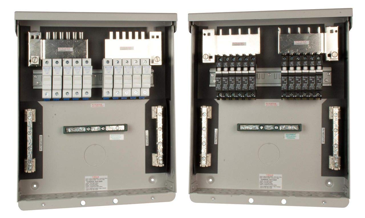 Midnite Solar Mnpv12 12-Breaker Photovoltaic Combiner Box for Solar Panel Systems - Perfect for Residential & Commercial Solar Installations