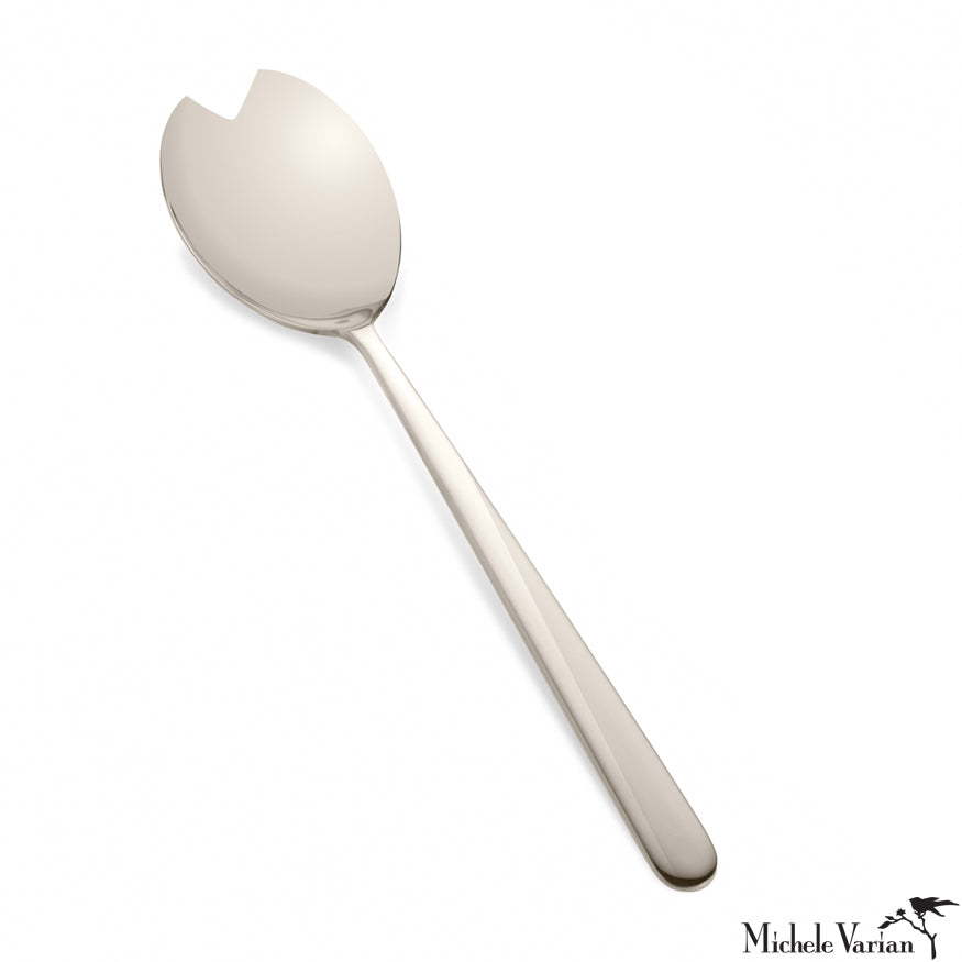 Premium Stainless Steel Champagne Salad Serving Spoon - Elegant & Durable for Parties, Weddings & Fine Dining