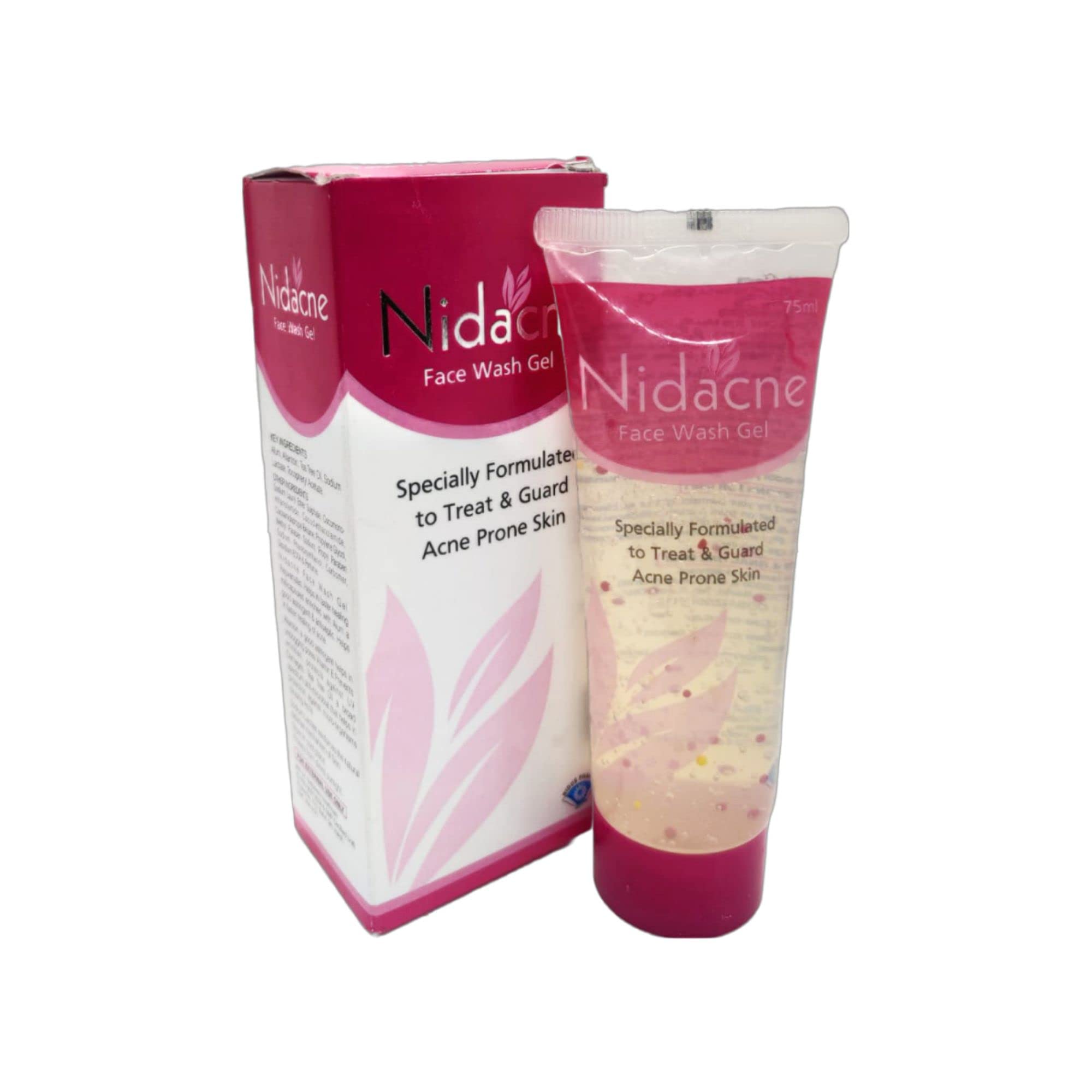 NIDACNE Acne Treatment Face Wash Gel for Acne-Prone Skin - 75ml (Pack of 2) | Gentle Cleansing & Prevention for Daily Skincare Routine
