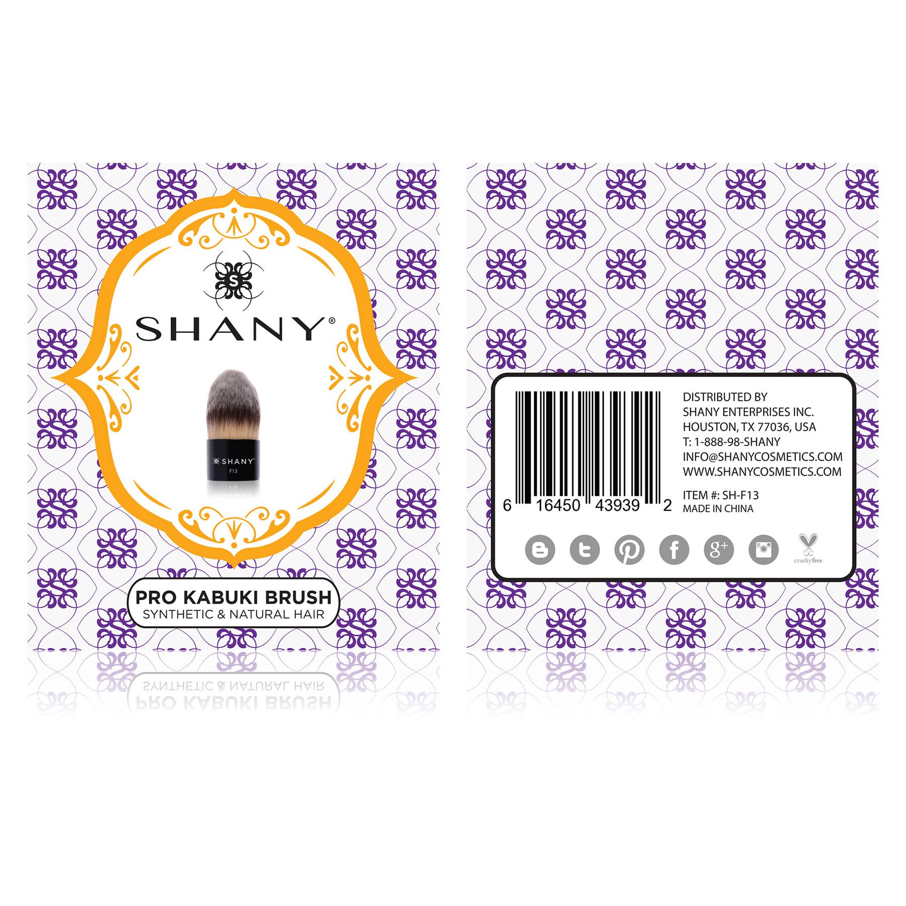 SHANY Professional Tapered Kabuki Brush for Liquid & Powder Foundation - Perfect for Airbrush Makeup, Contouring & Flawless Finish