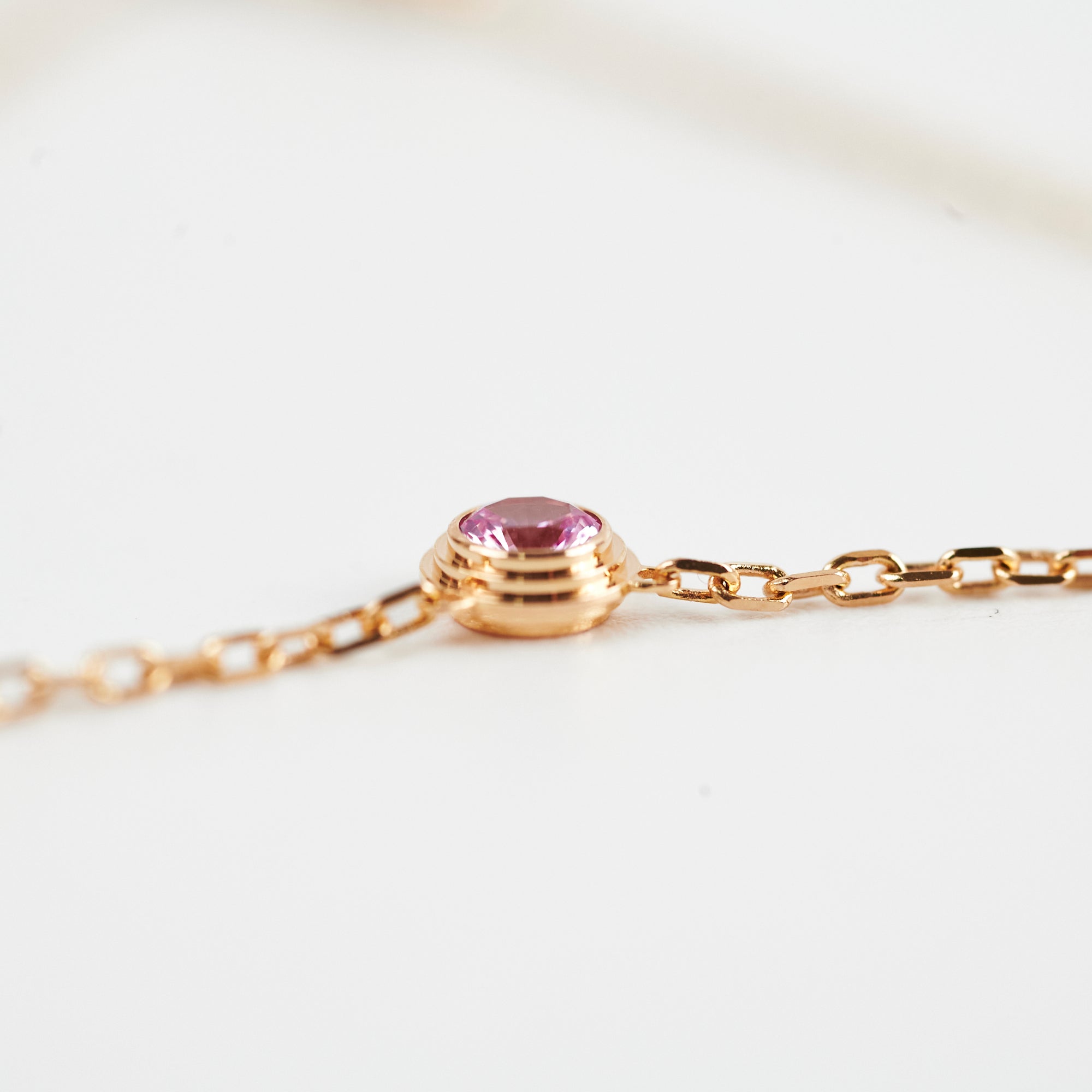 Cartier D'amour Necklace - 18K Rose Gold Pink Sapphire Pendant for Women | Romantic Gift for Anniversary, Valentine's Day & Special Occasions