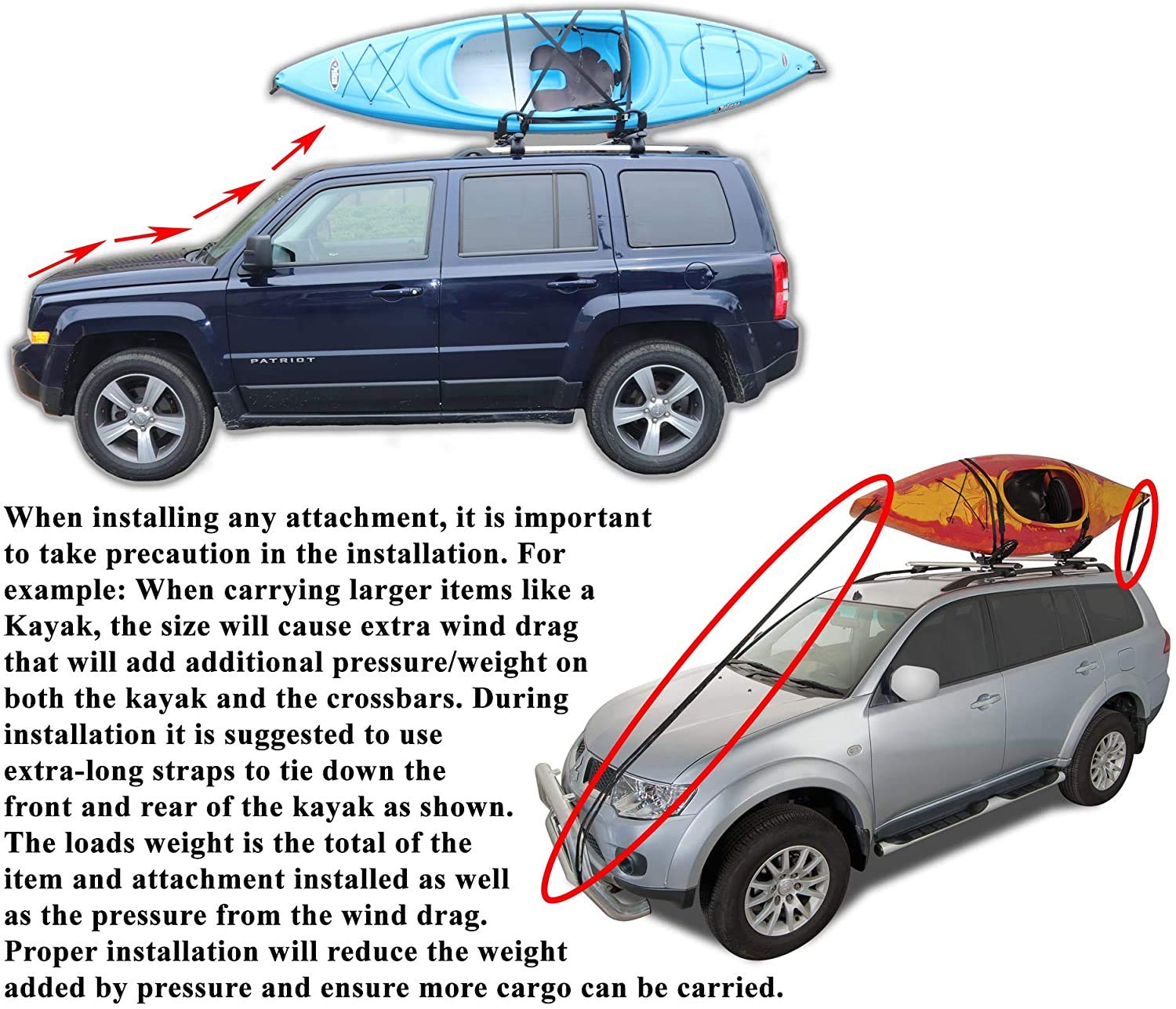 BRIGHTLINES Roof Rack Crossbars & Kayak Carrier Combo for 2017-2025 Volkswagen Atlas | Heavy Duty Aluminum Roof Rack System | Perfect for Kayaks, Canoes, SUPs & Outdoor Gear | Camping, Hiking & Water Sports Accessories