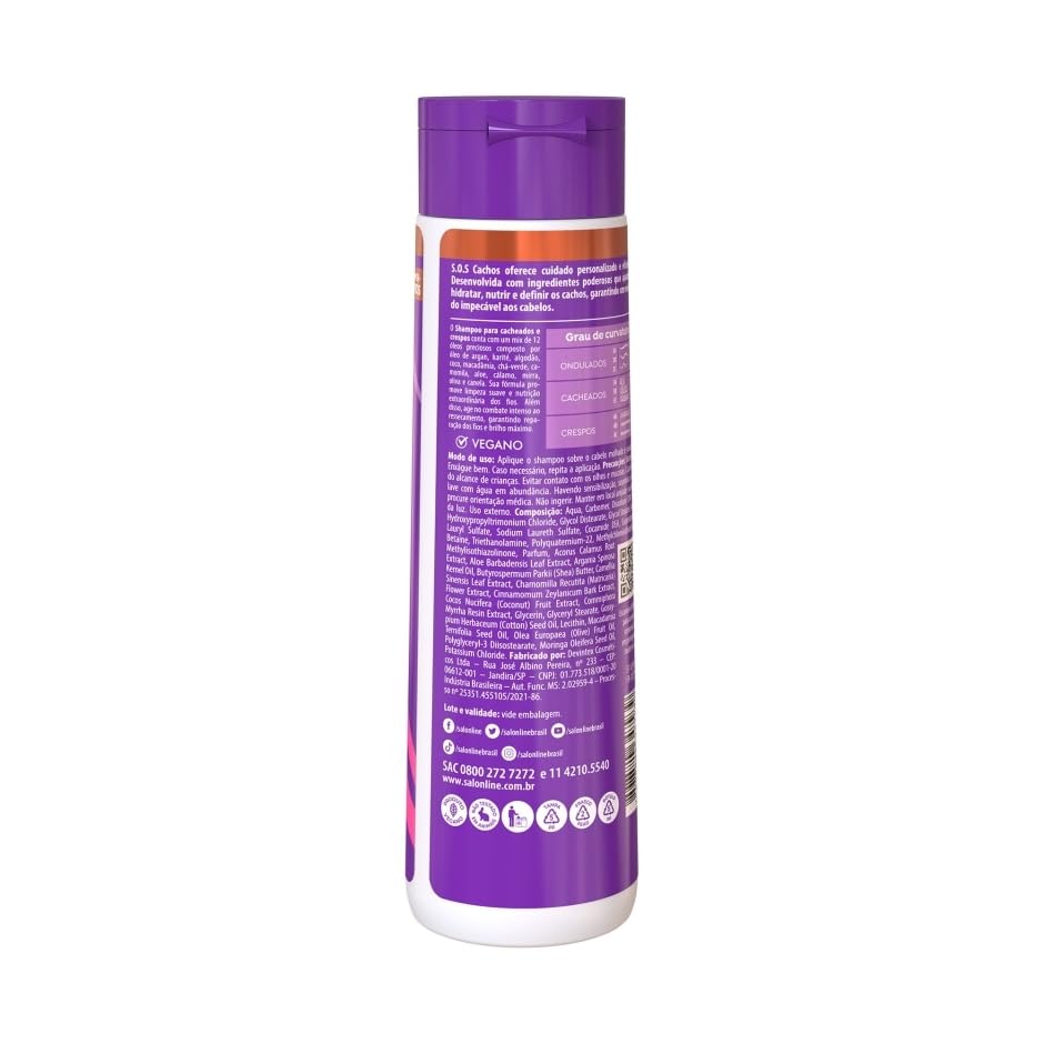 Salon Line SOS Curls Super Oils Shampoo & Conditioner Set (2 x 10.14 Fl Oz) - Hydrating Hair Care for Curly & Frizzy Hair - Perfect for Daily Use & Salon-Quality Results at Home