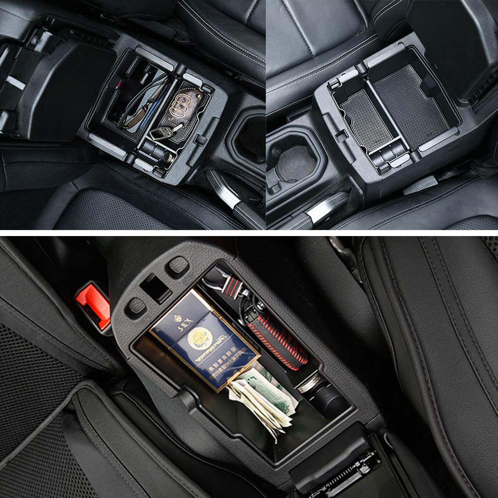 2018-2020 Jeep Wrangler JL/JLU & Gladiator JT Center Console Organizer Tray | Custom Fit Accessories for Storage & Organization | Perfect for Road Trips & Off-Road Adventures