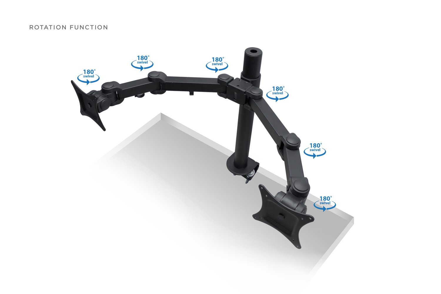 SIIG Adjustable Dual Monitor Stand for 13
