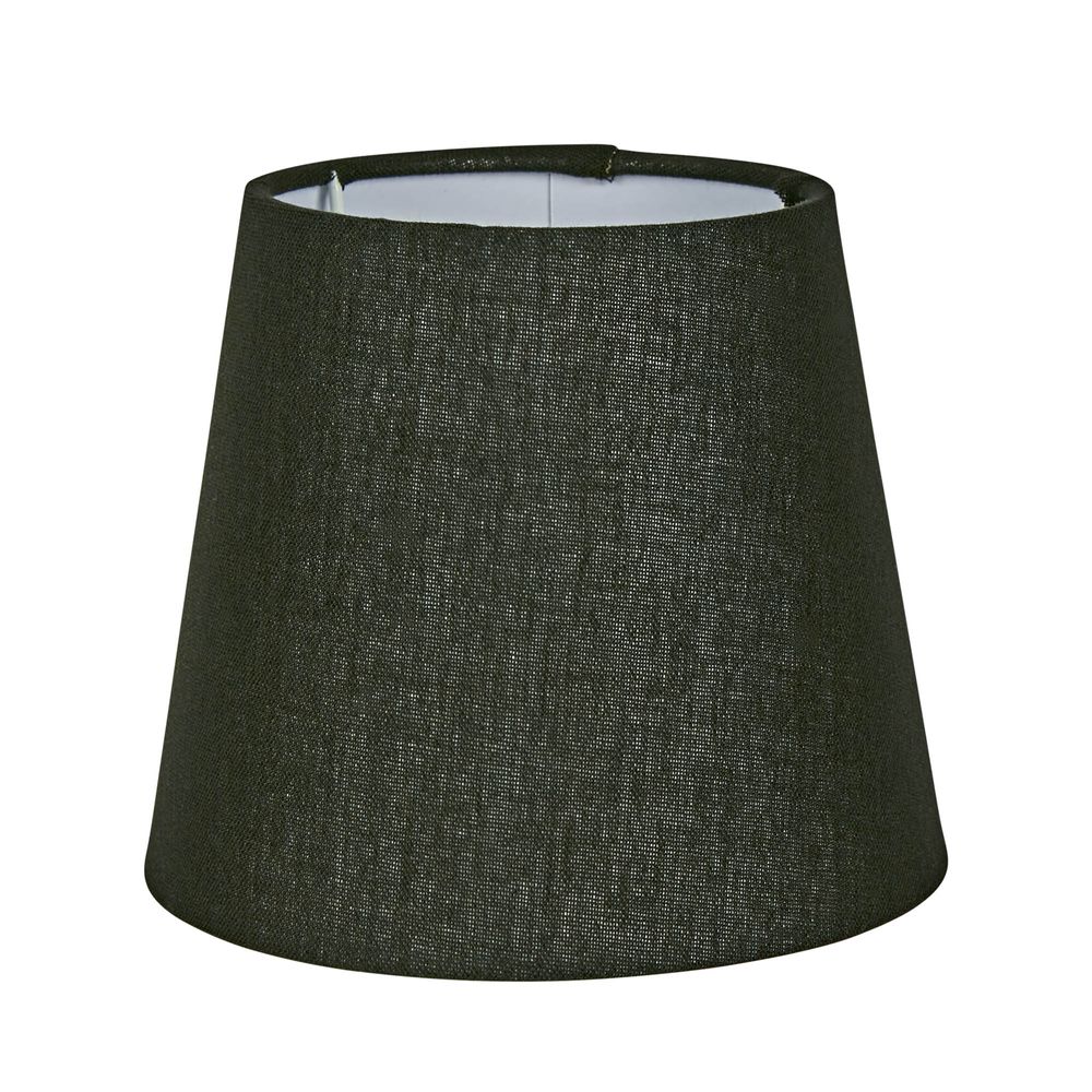 5.7.6 Inch Linen Tapered Lamp Shade in Black - Perfect for Table Lamps, Floor Lamps & Home Decor Lighting