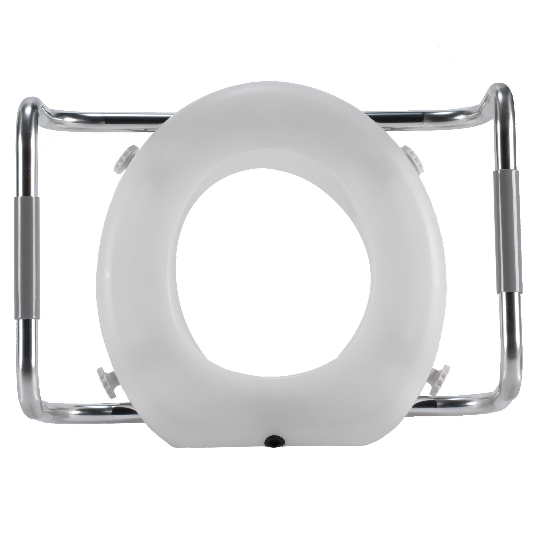 Adjustable Height Raised Toilet Seat with Safety Clamps - Tall Elevated Toilet Seat for Elderly & Disabled - Made in USA - Ideal for Bathroom Safety & Mobility Assistance