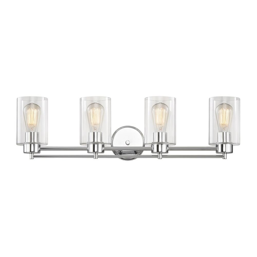 Modern Chrome Bathroom Light Fixture - Waterproof LED Vanity Light for Bathroom, Bedroom & Dressing Room - Energy Efficient Lighting for Home Decor