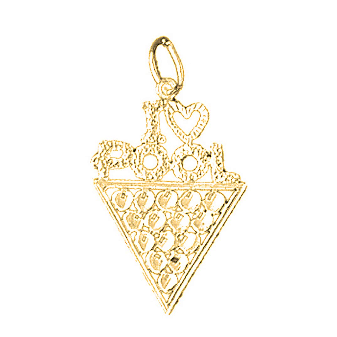 14K Yellow Gold-Plated 925 Silver 