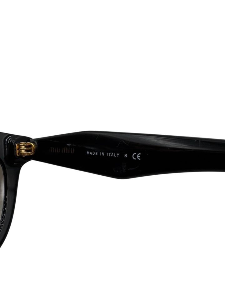 Miu Miu Crystal Rock SMU 10P Black Sunglasses for Women - Luxury Designer Shades with UV Protection - Perfect for Beach, Driving & Fashion Outfits