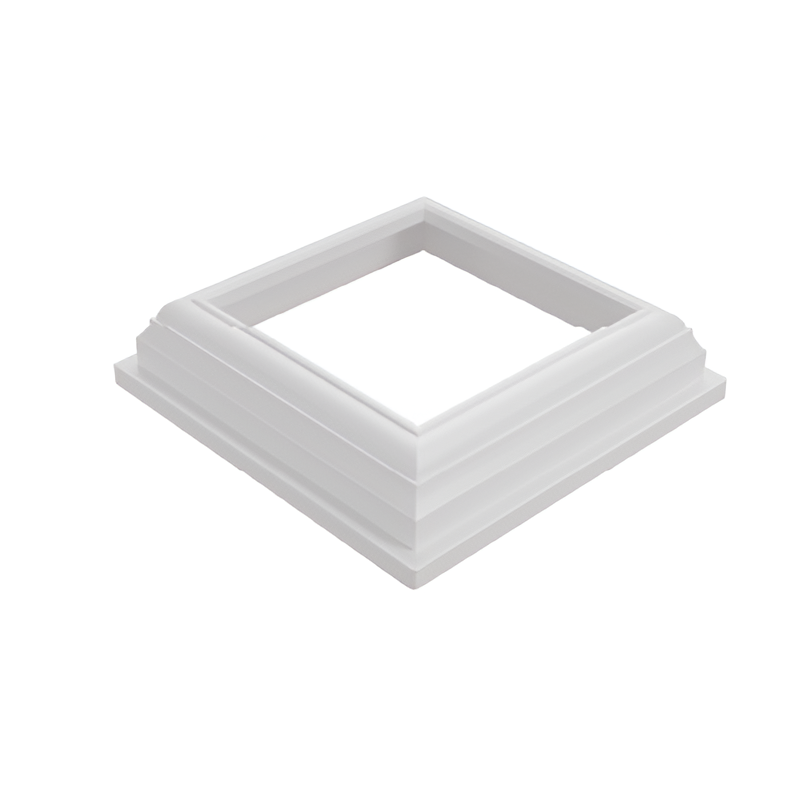 Durable PVC Post Dress Ring 127x127mm - 7 Year Warranty - Perfect for Mailbox, Fence & Gate Protection