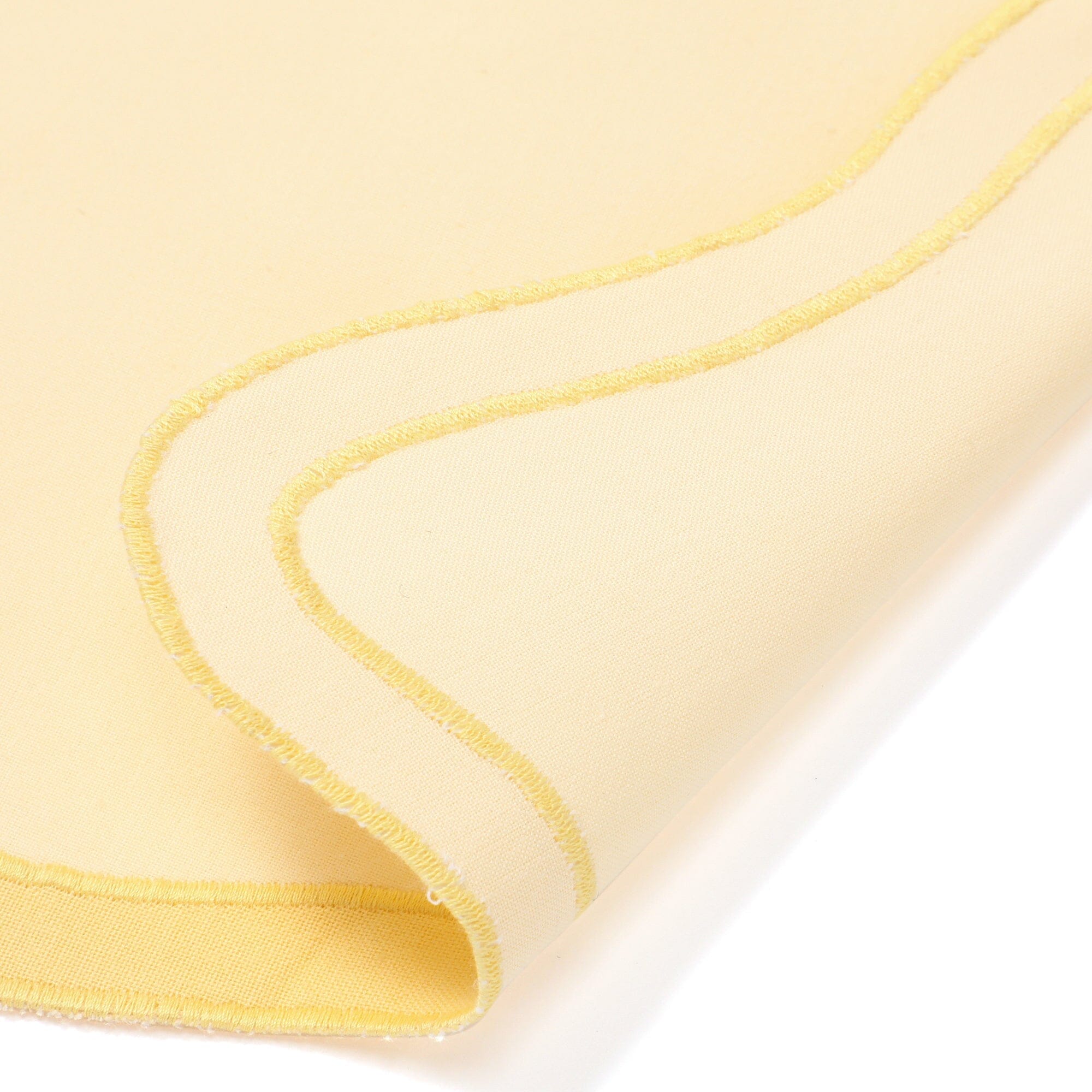 Bicolor Wave Lunch Mat - Yellow & Yellow Non-Slip Placemat for Dining Table, Kitchen, Picnic, and Office Use