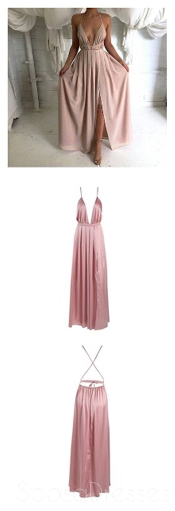 Elegant Long Backless Sleeveless Prom Dresses for Women - Simple & Affordable Formal Gown PD0024 | Perfect for Homecoming, Prom Night & Special Occasions