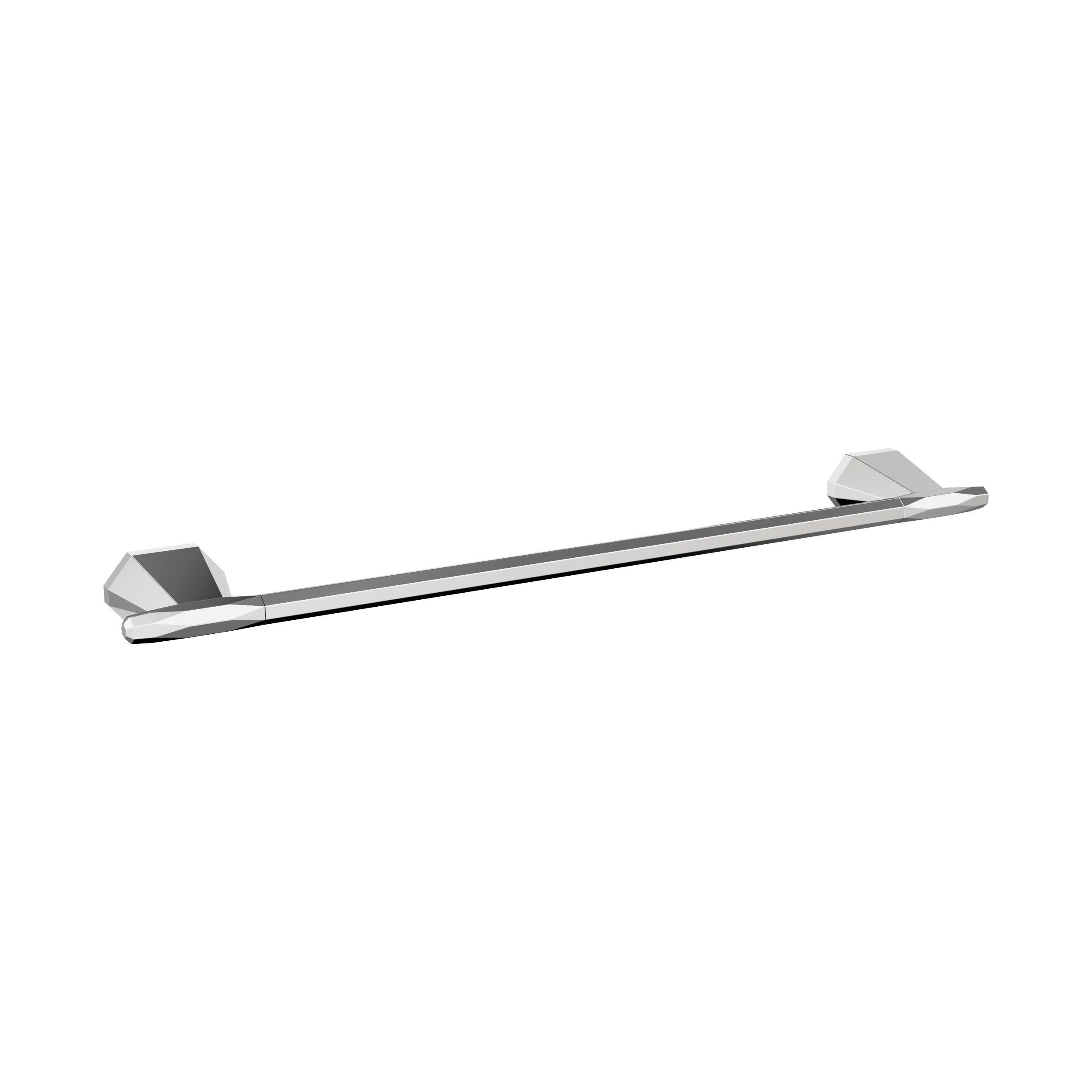 Amerock BH3604326 Chrome 18-Inch Towel Bar - Bathroom Towel Rack Holder with St. Vincent Design | Durable Bath Hardware & Accessories for Shower, Spa, and Guest Bathroom Decor