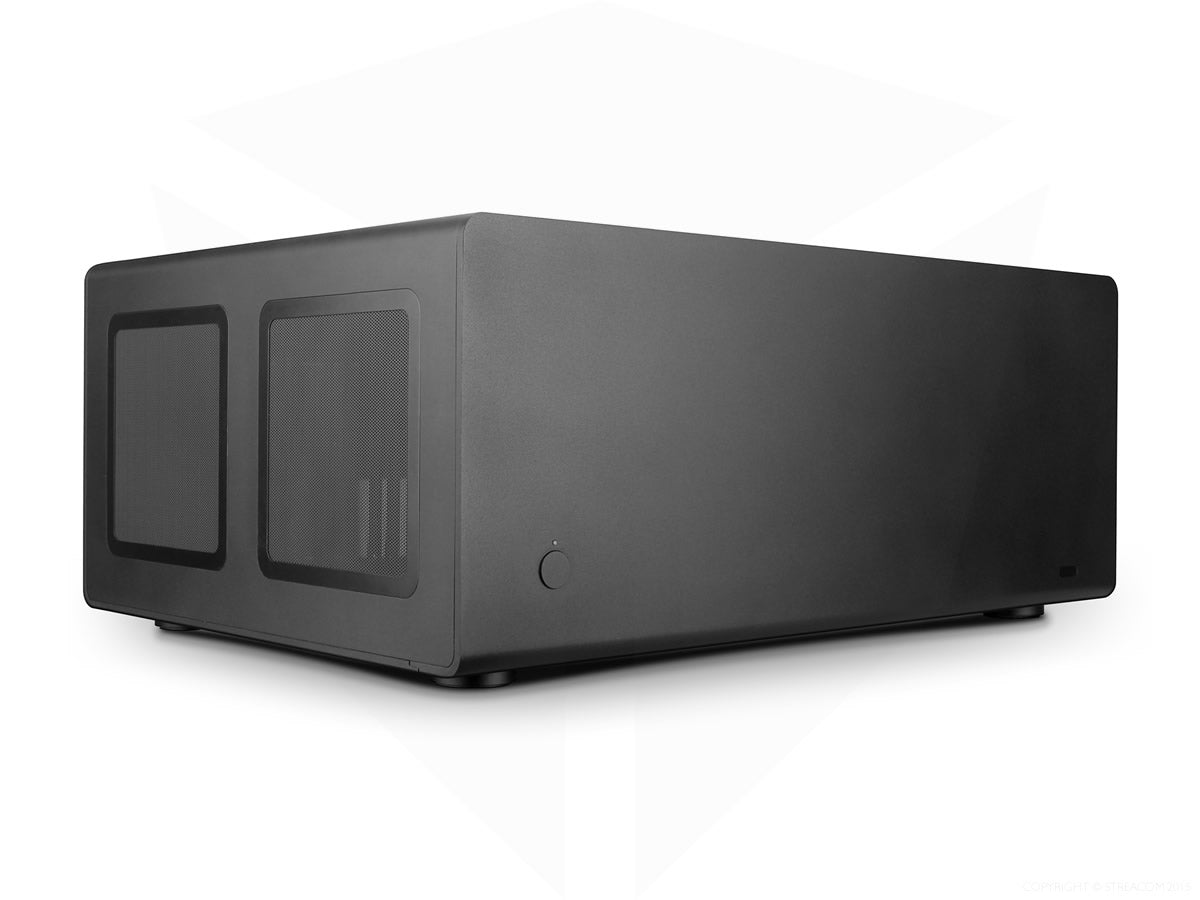 Streacom F12C Alpha Extruded Aluminum Mini-ITX PC Case - Compact & Durable Chassis for Home Theater, Gaming & Office Workstations