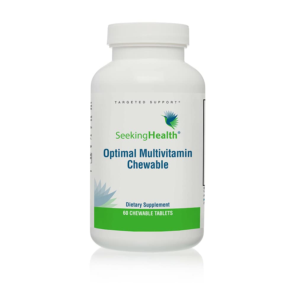 Seeking Health Optimal Multivitamin for Men & Women - 60 Chewable Tablets - Daily Vitamin Supplement for Energy, Immunity & Overall Wellness - Perfect for Active Lifestyles, Office Workers & Busy Parents