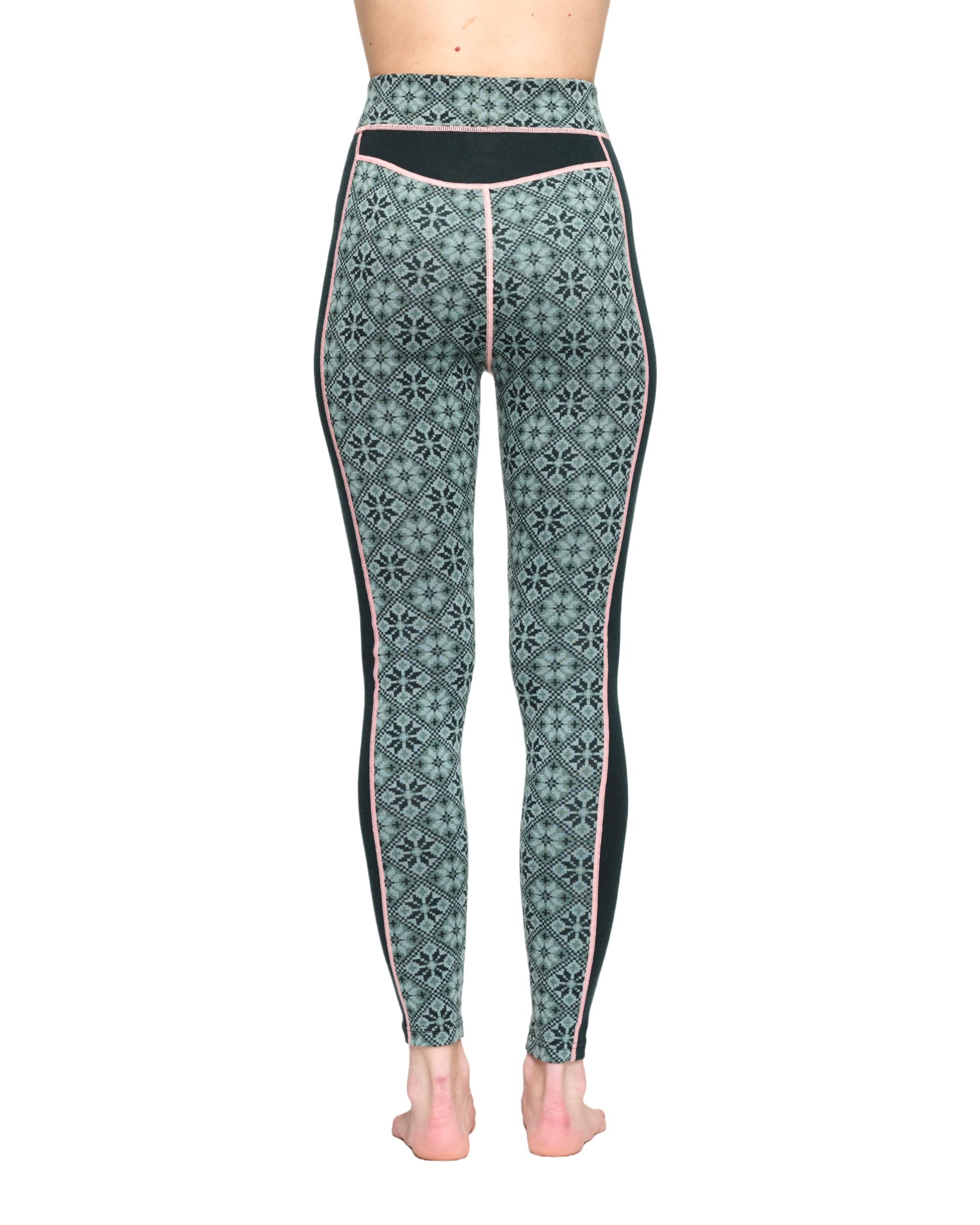 Kari Traa Women's High Waist Rose Print Yoga Pants - Comfortable Workout Leggings for Running, Gym & Lounge Wear