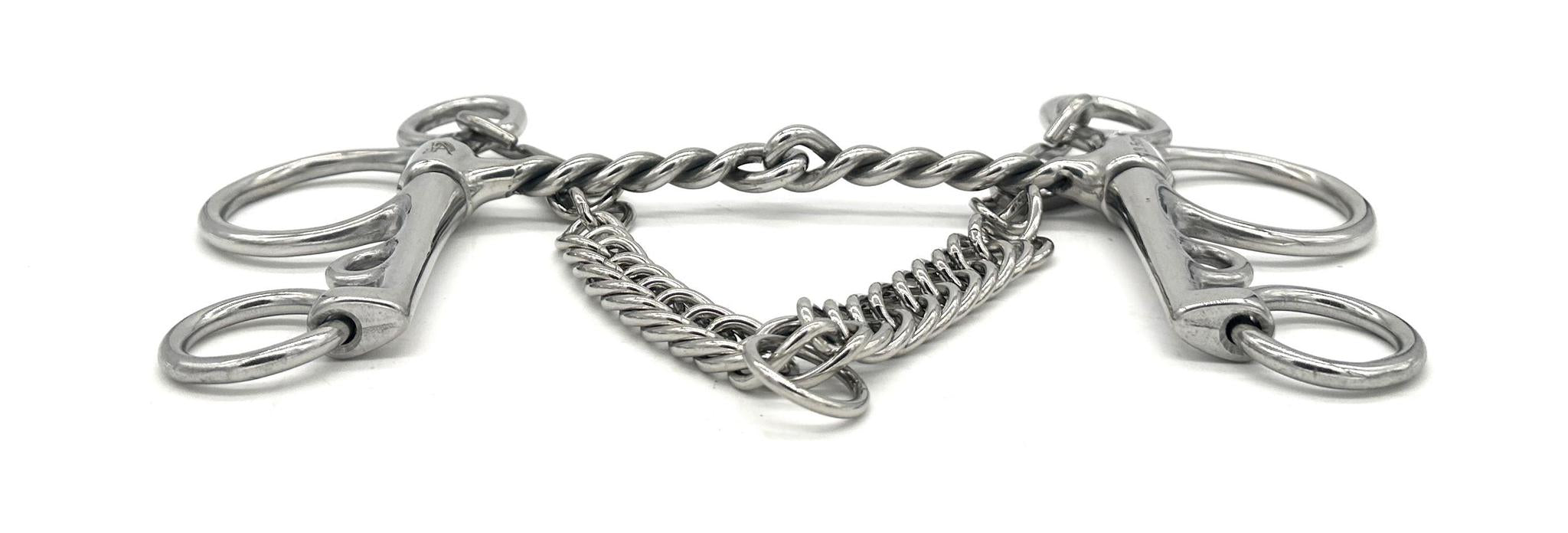 Jake Adams Twisted Wire Pelham Bit - English Horse Riding Bit for Dressage & Jumping - Perfect for Training & Show Horses