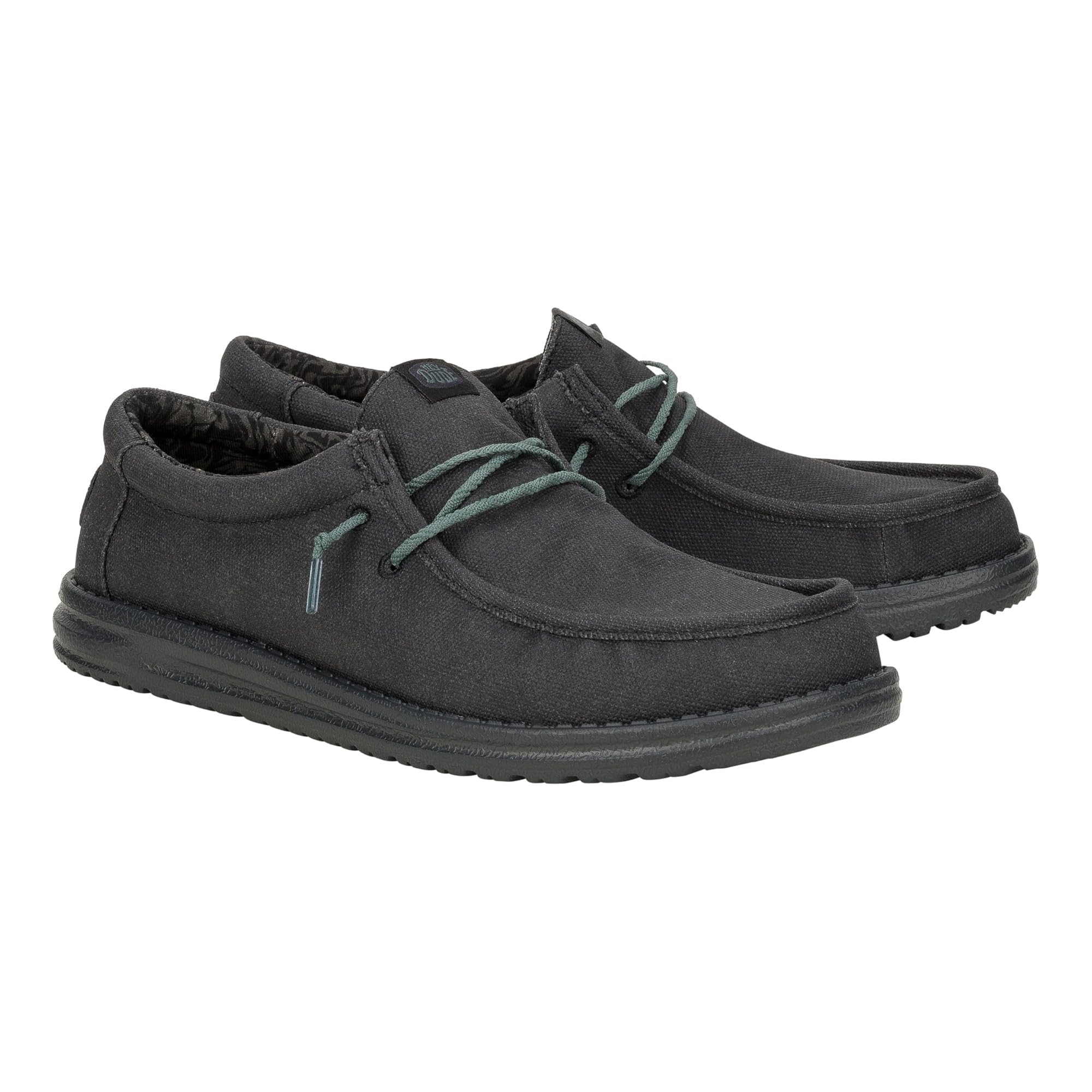 Hey Dude Men's Wally Canvas Slip-On Loafers - Comfortable Lightweight Casual Shoes for Men | Perfect for Walking, Travel & Everyday Wear