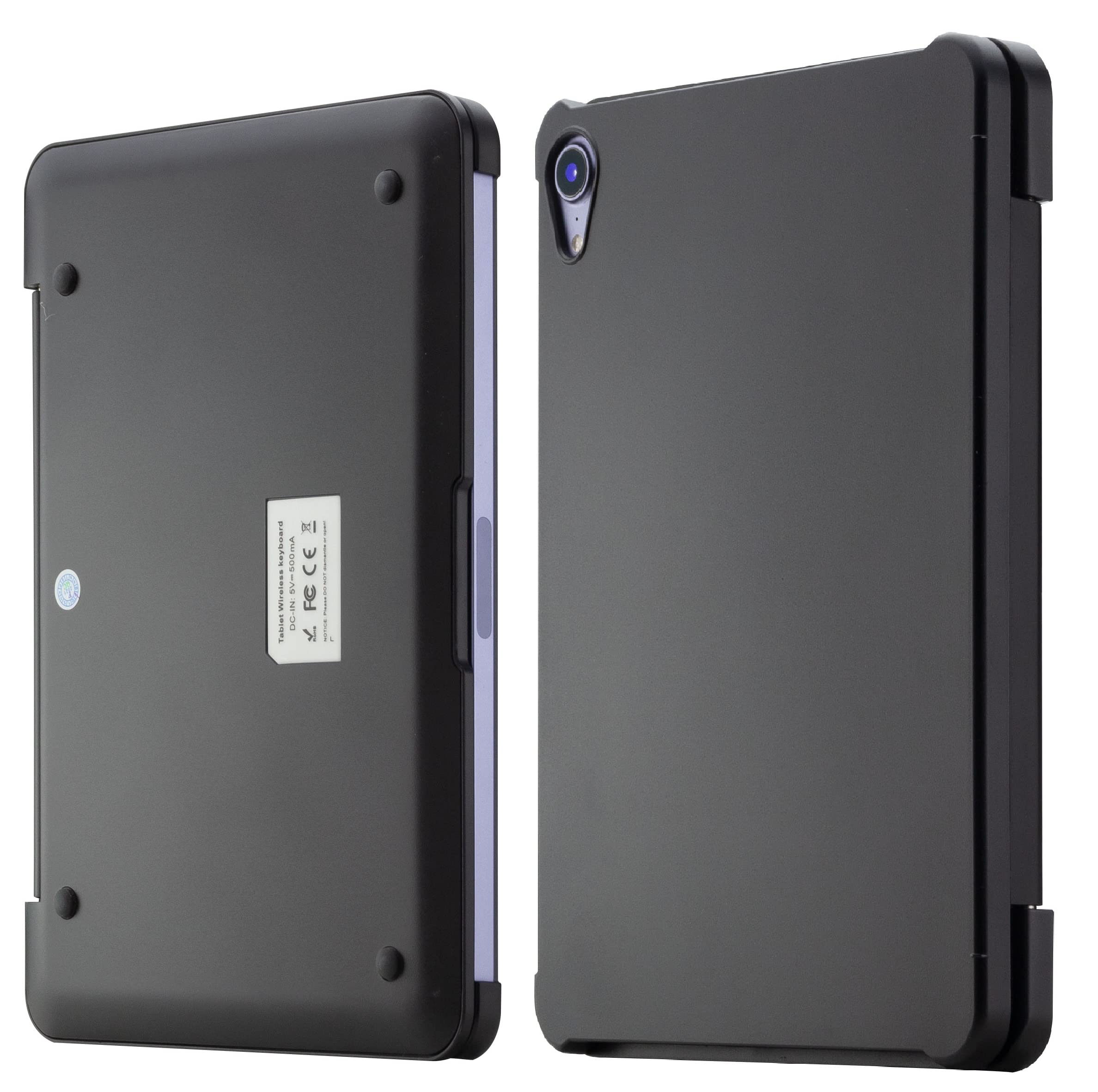 iPad Mini 6 Keyboard Case - Wireless Protective Cover with Auto Sleep/Wake (Black) for Work & Travel