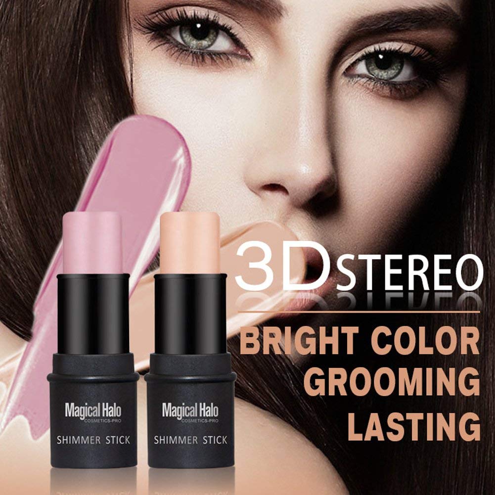 Magical Halo Highlighter Stick - Face Makeup Powder for Brightening & Contouring | Shade 01 | Perfect for Daily Glow & Special Occasion Makeup