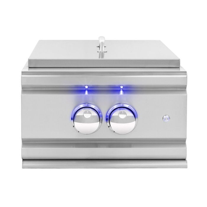 Summerset TRL Series Built-In Side Power Burner TRLPB2 NG/LP - High-Performance Outdoor Gas Burner for Grilling, BBQ, and Camping Cooking
