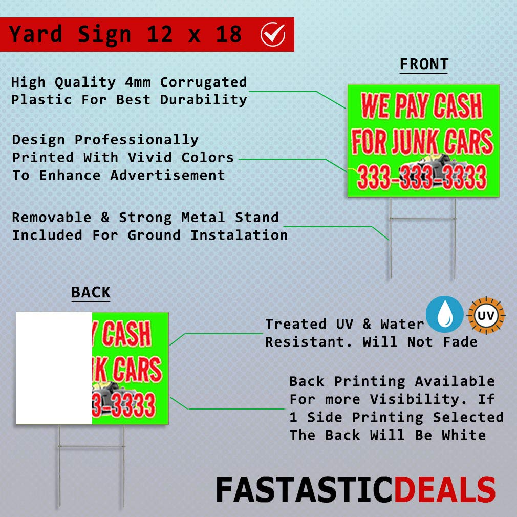 Waterproof Gun Store Yard Sign - 18x12