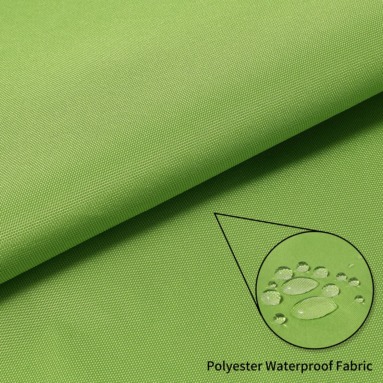 10'×13'×16' Triangle Shade Sail - UV Block, Waterproof Sun Canopy for Backyard, Patio, Garden & Pool - Grass Green Custom Shade Cover for Outdoor Relaxation & Sun Protection