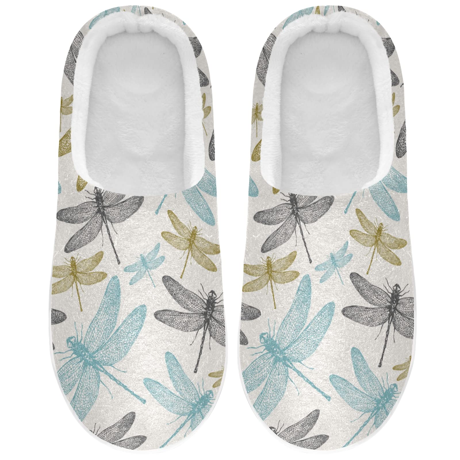 Women's Fuzzy Memory Foam Slippers - Non-Slip Indoor/Outdoor House Shoes with Warm Fleece Lining | Cozy Home & Lounge Wear for Winter Comfort (Unisex Design)