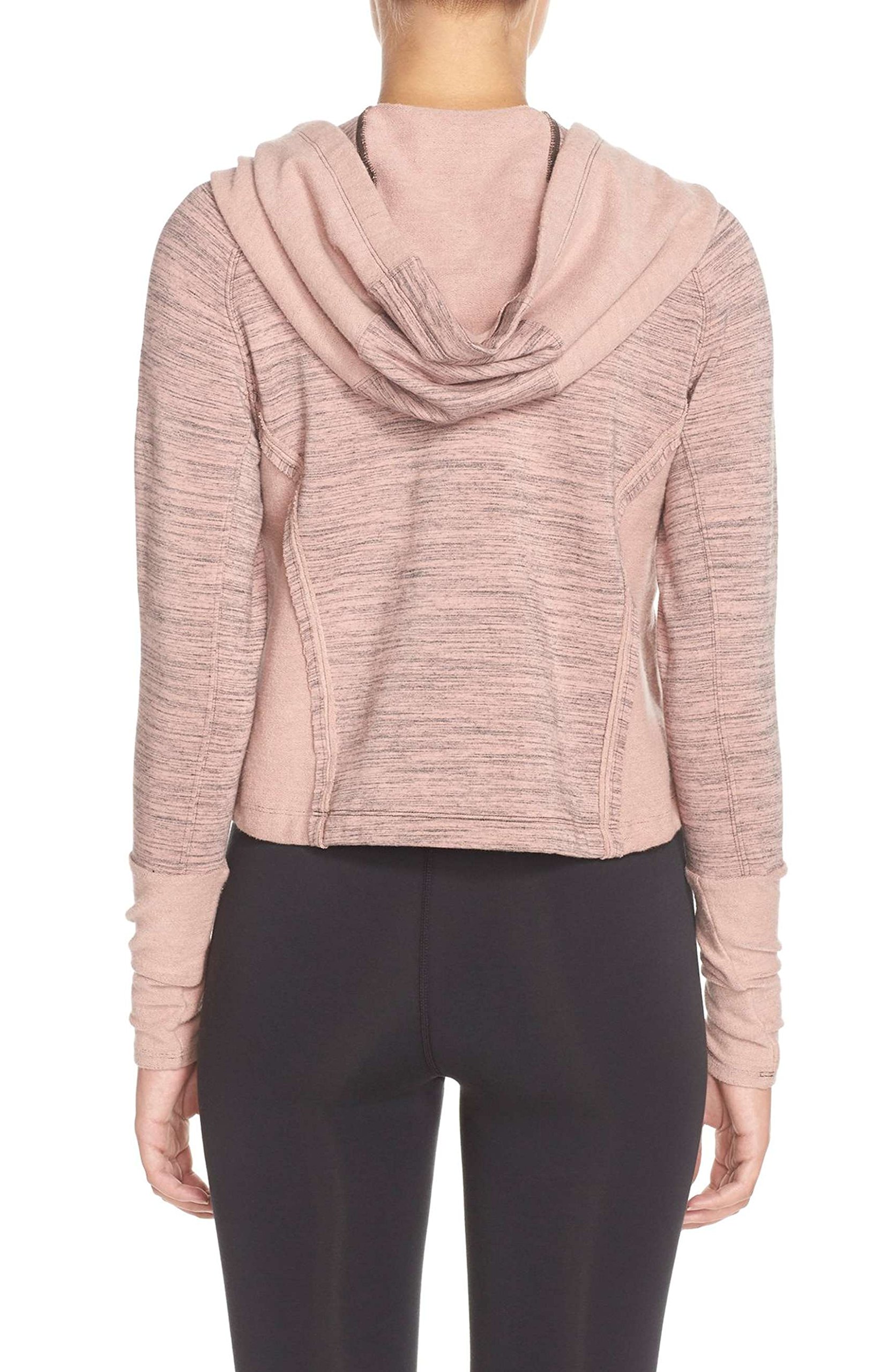 Free People Hoodie for Women - San Jose Rose Bloom Print, Cozy Fleece Pullover Sweatshirt, Casual Loungewear for Fall & Winter, Perfect for Streetwear and Everyday Comfort