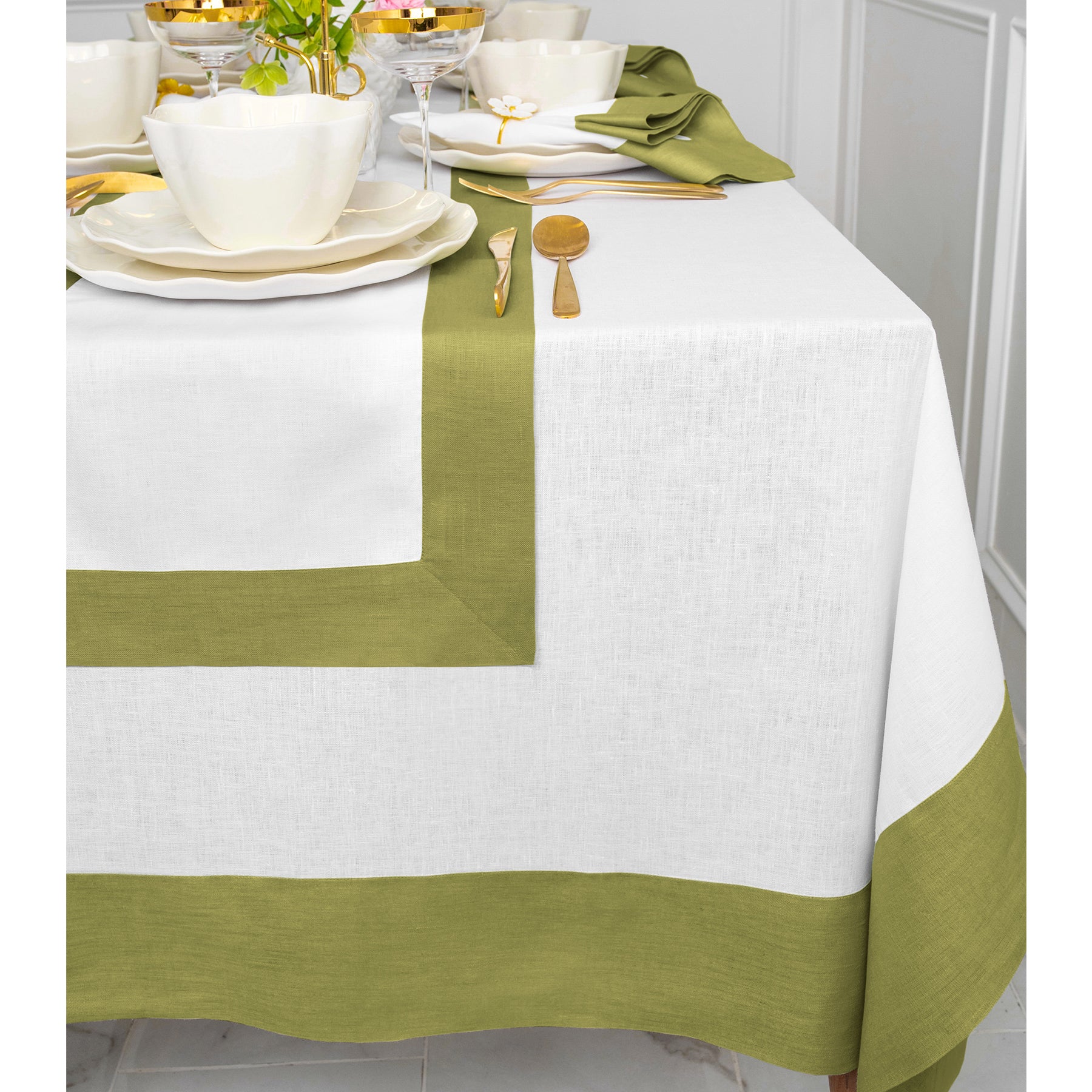 Stylish Contempo Tablecloth for Dining & Parties - Waterproof & Wrinkle-Free - Perfect for Home, Restaurants & Events