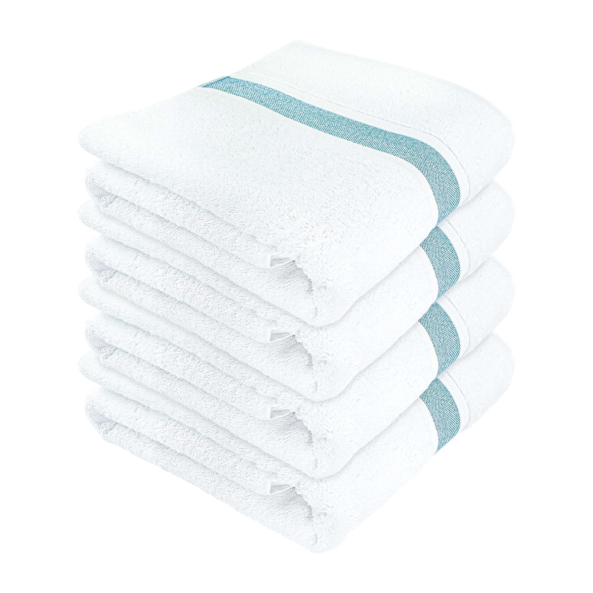 SussexHome Premium 4-Pack Large Bath Towels - 100% Natural Cotton, Ultra-Absorbent, Plush & Thick Luxury Bath Sheets (35