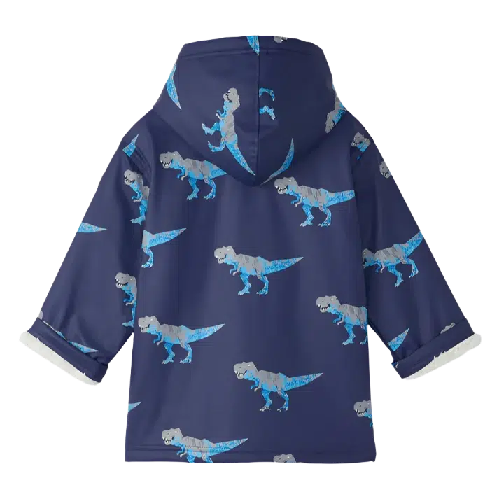 Hatley Sherpa Lined Zip Up Jacket for Women - Cozy Fleece-Lined Winter Jacket with Dinosaur T-Rex Print | Perfect for Outdoor Activities, Casual Wear & Cold Weather Fashion