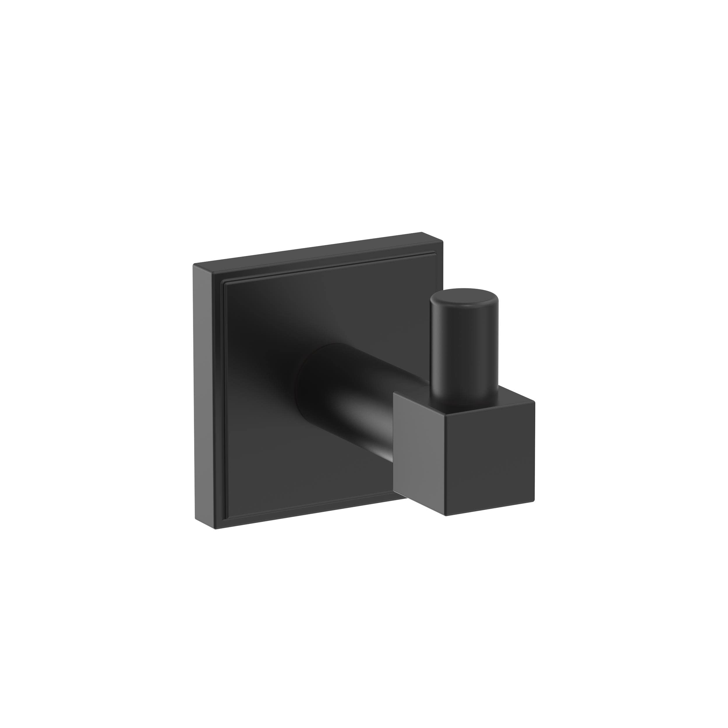 Amerock BH36070MB Matte Black Single Robe Hook - 1-7/8 Inch (48mm) Bathroom Towel Holder - Durable Bath Accessory for Hanging Robes, Towels & Clothes - Perfect for Bathroom, Spa, Locker Room & Home Decor