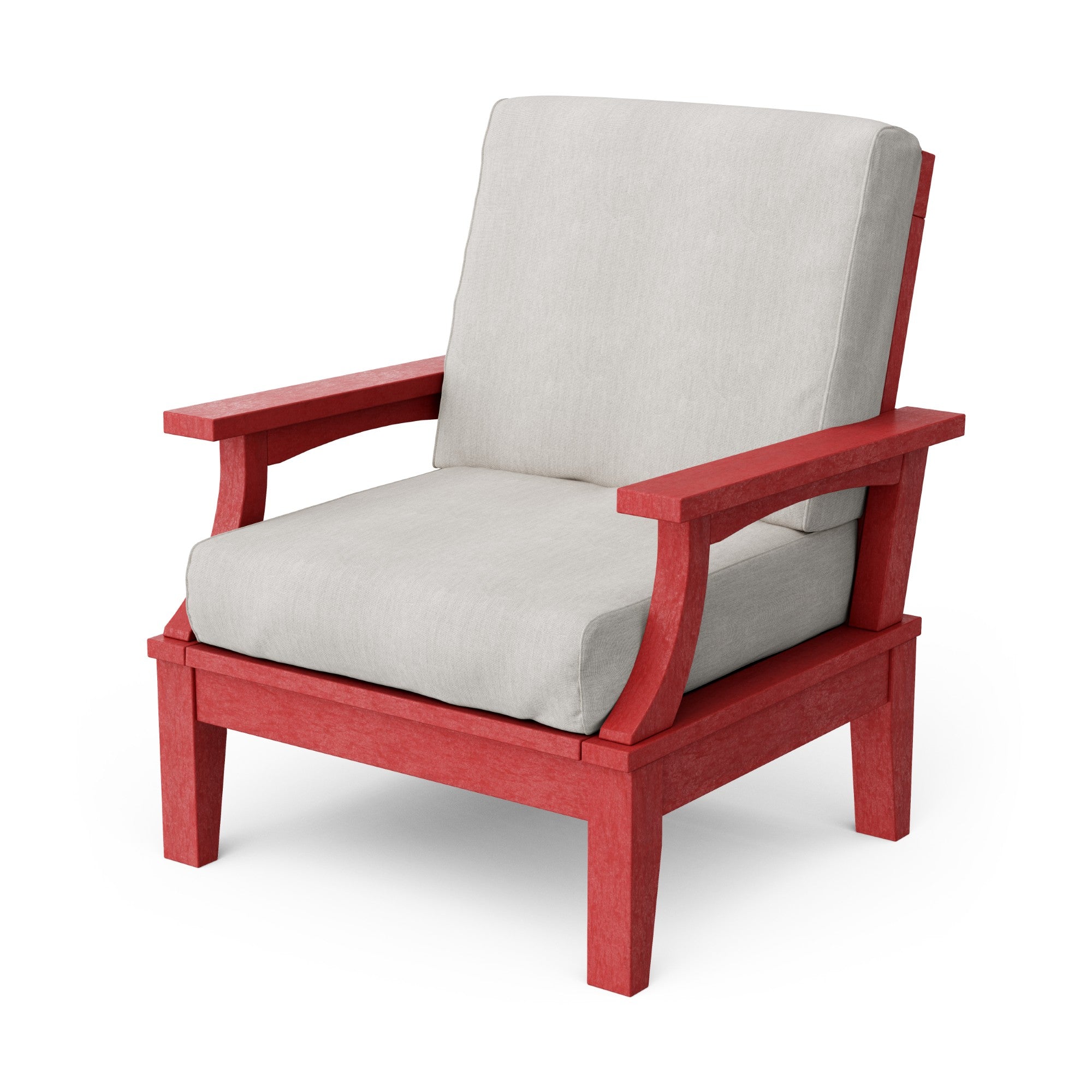 Heritage Deep Seating Patio Chair with Weather-Resistant Cushions - Outdoor Lounge Furniture for Garden, Poolside & Backyard Relaxation