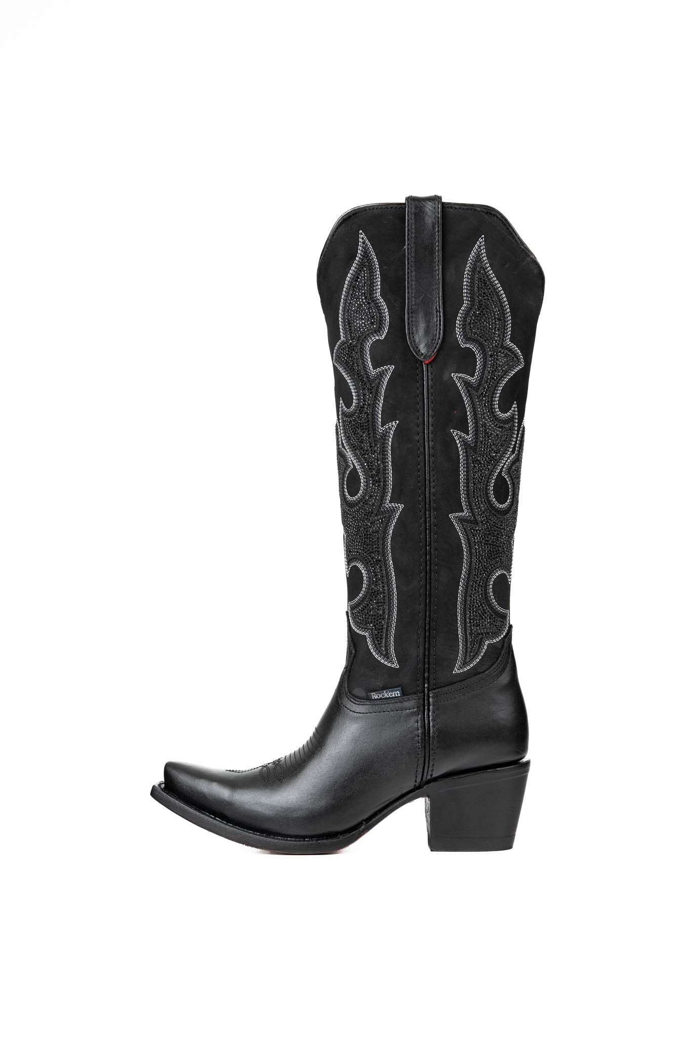 Makayla Women's Tall Red Bottom Snip Toe Cowgirl Boots - Western Fashion for Country Dancing & Rodeo Events