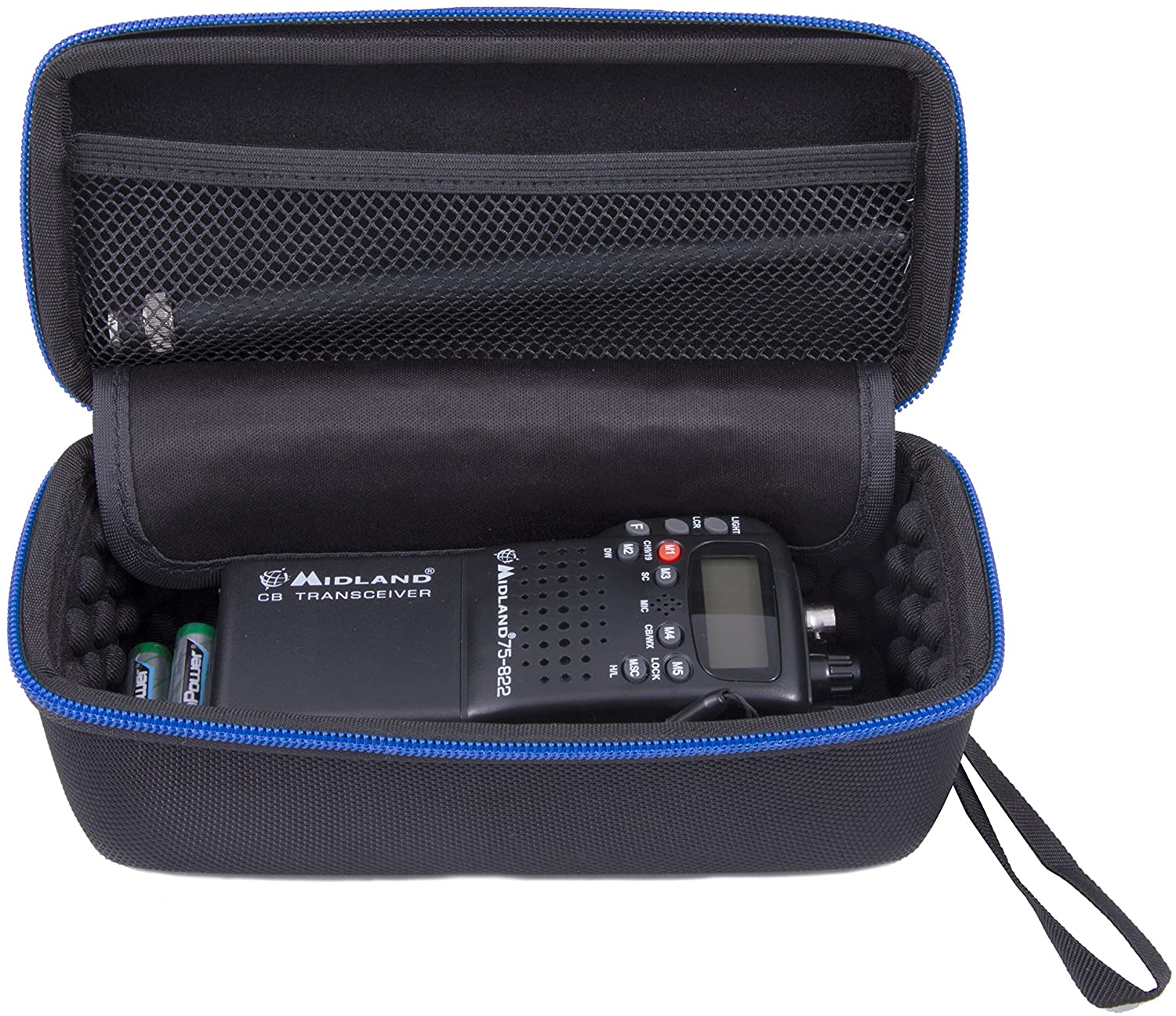 CASEMATIX Universal CB Radio Case - Compatible with Midland 75822, Uniden BC75XLT, Midland 75785 & Uniden BCD436HP 2-Way Radios (Antenna Removal Required) - Durable Protective Cover for Truckers, Off-Road Adventures & Emergency Communications