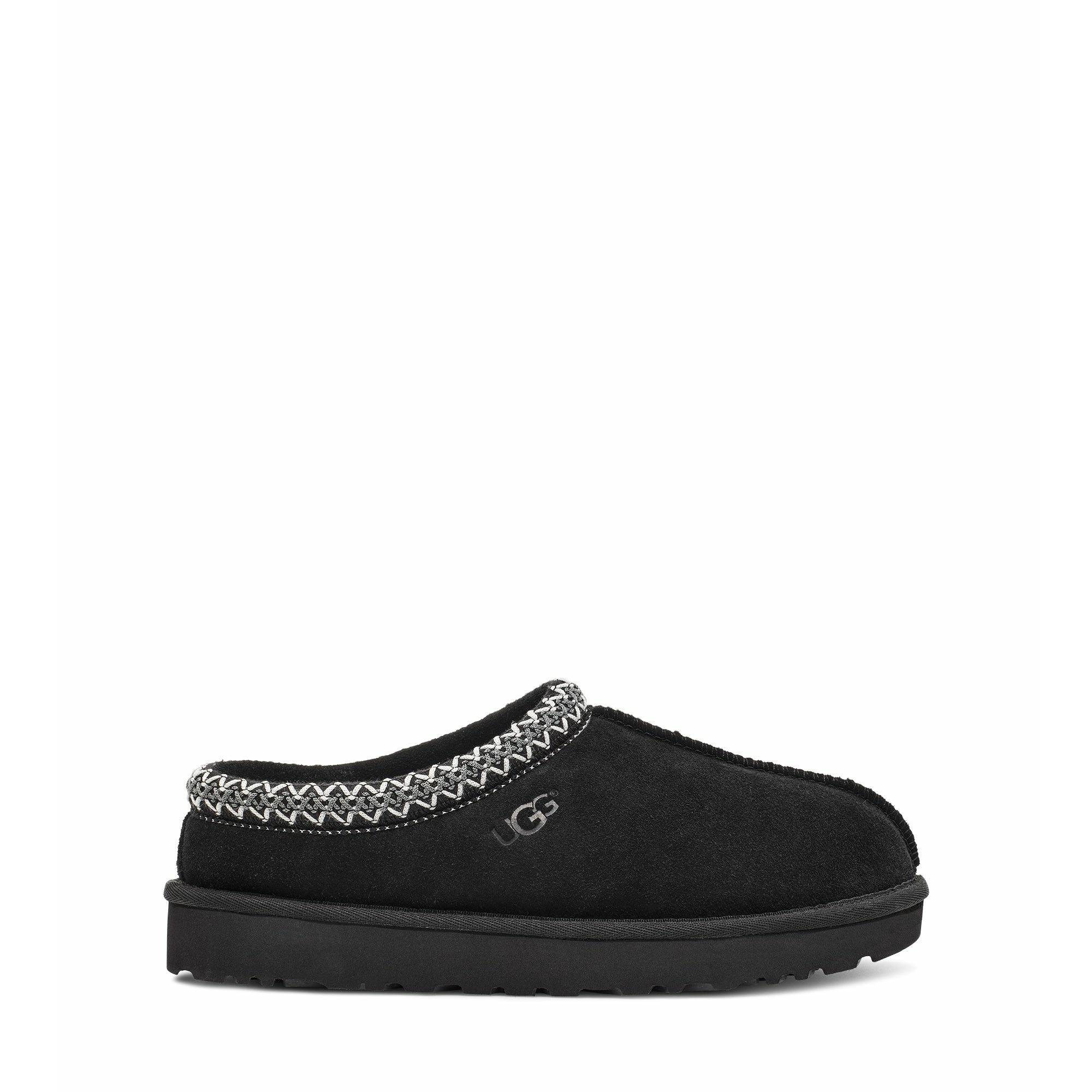 UGG Men's Tasman Slipper - Comfortable House Shoes for Men, Soft Fleece Lined Indoor/Outdoor Slippers in Black - Perfect for Lounging at Home or Quick Outdoor Trips
