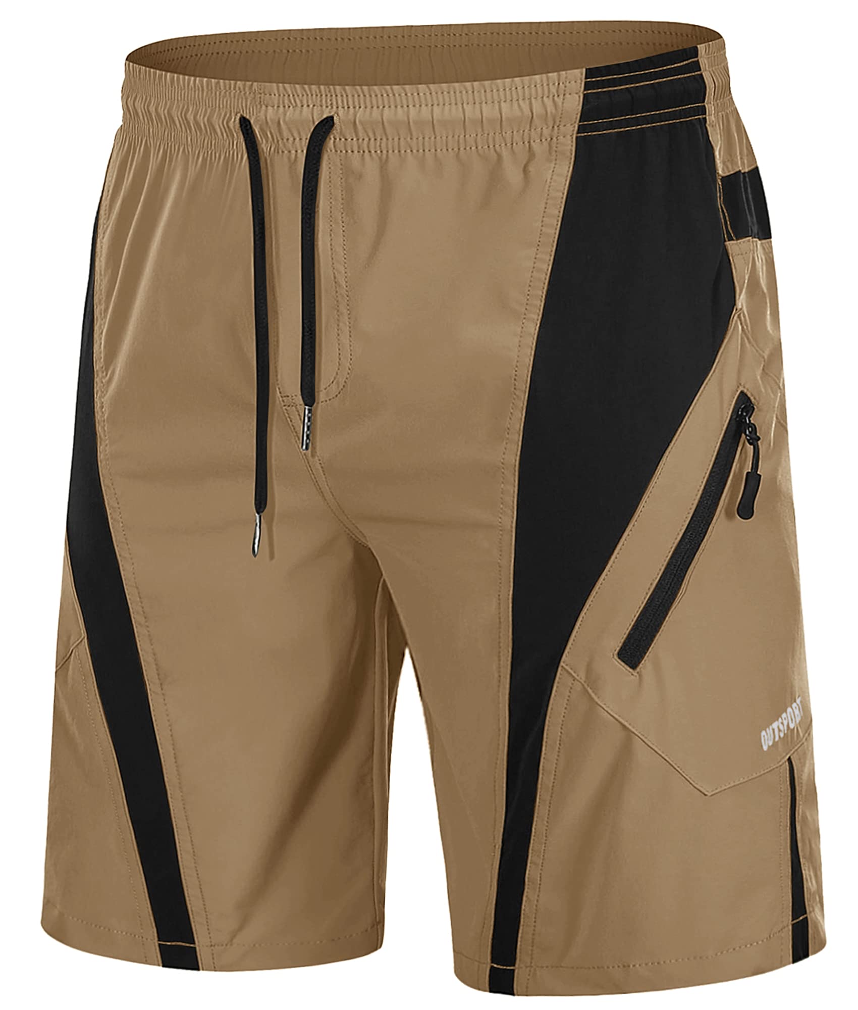 TACVASEN Men's Quick Dry Hiking Shorts - Lightweight Gym Running Training Shorts with Zipper Pockets for Outdoor Sports & Active Lifestyle