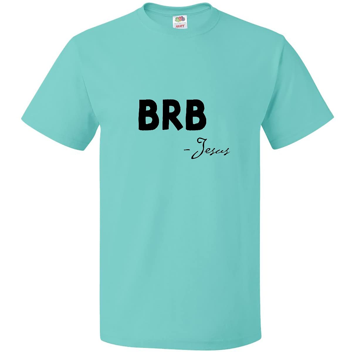 Inktastic Easter BRB Jesus Adult T-Shirt - Funny Christian Easter T-Shirt for Men & Women - Perfect for Church, Easter Celebrations & Religious Events