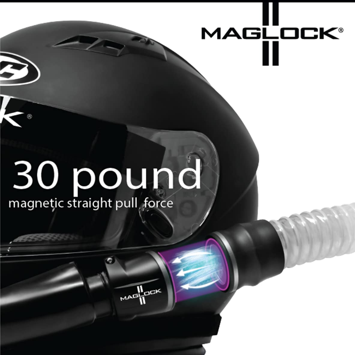 6-Foot Forced Fresh Air Hose with Magnetic Lock | Made in USA | Durable Ventilation for Workshops, Garages & Industrial Use