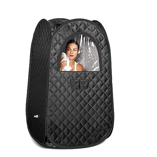 Black sauna tent